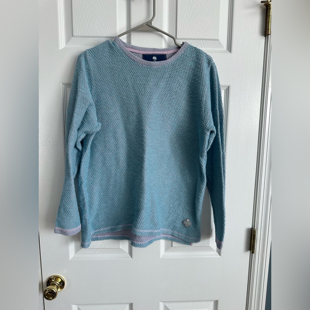 The Southern Shirt Company Blue and Pink Knit Top